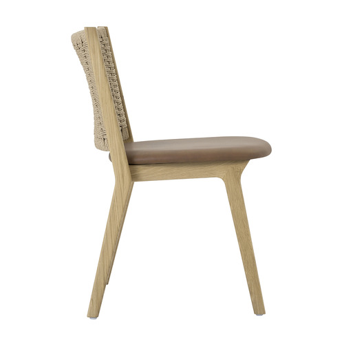 Zeron Oak Wood Dining Chairs