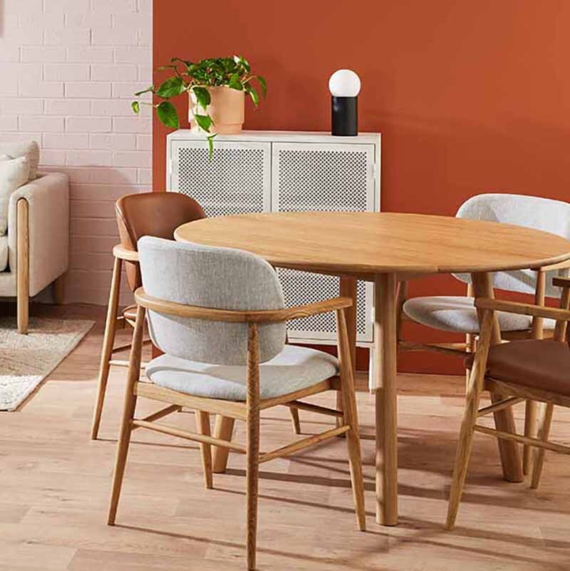 Febbe American Oak Wood Dining Table