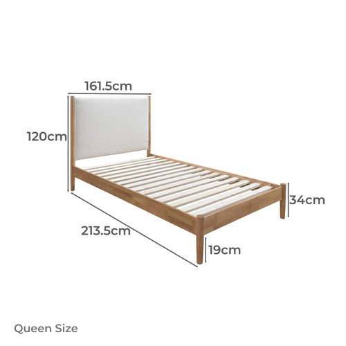 Virro Bouclé Platform Bed