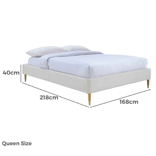 Mackis Boucle Bed Base