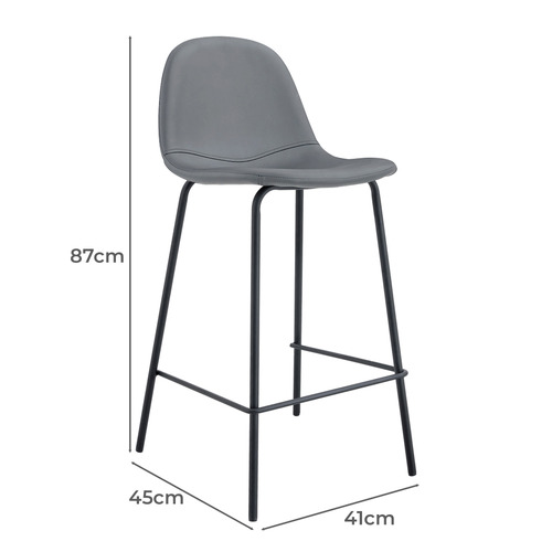 65cm Claire PU Leather Barstools