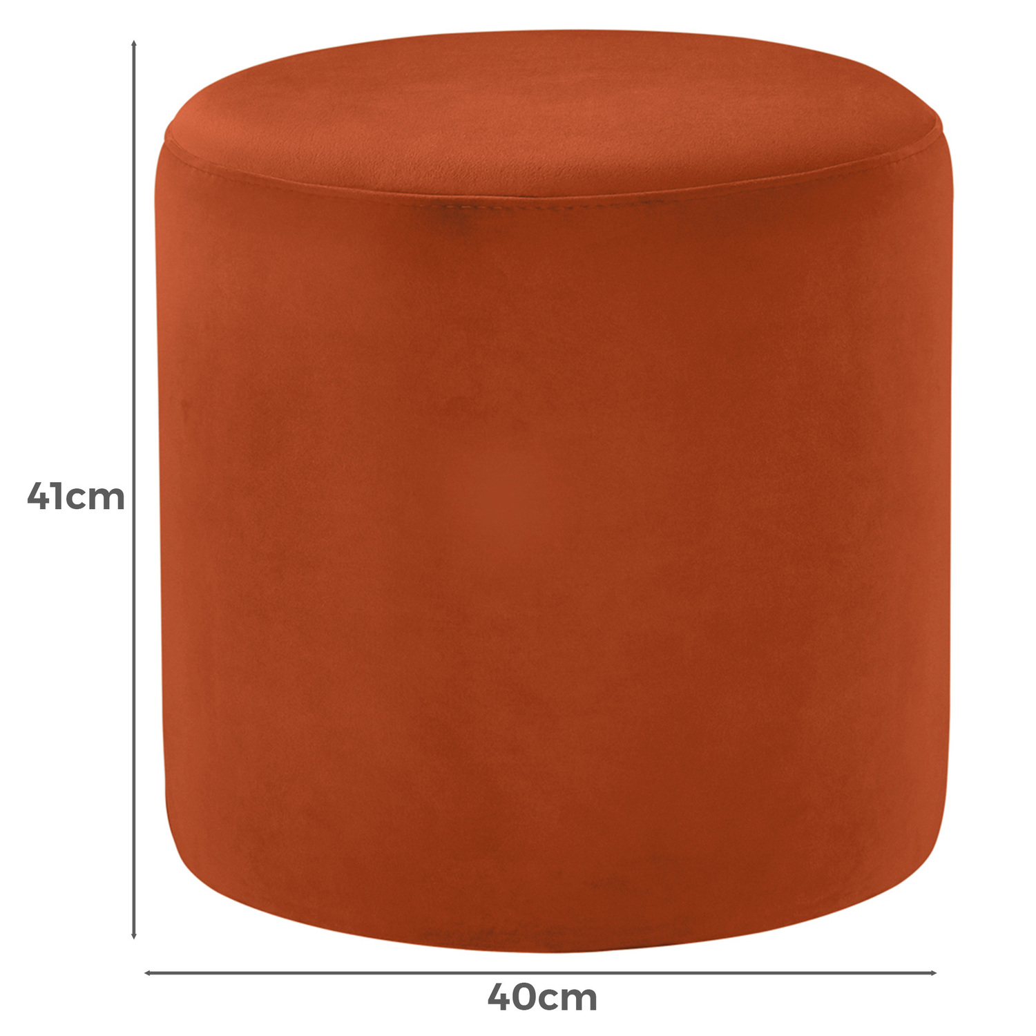40cm Jabba Velvet Ottoman