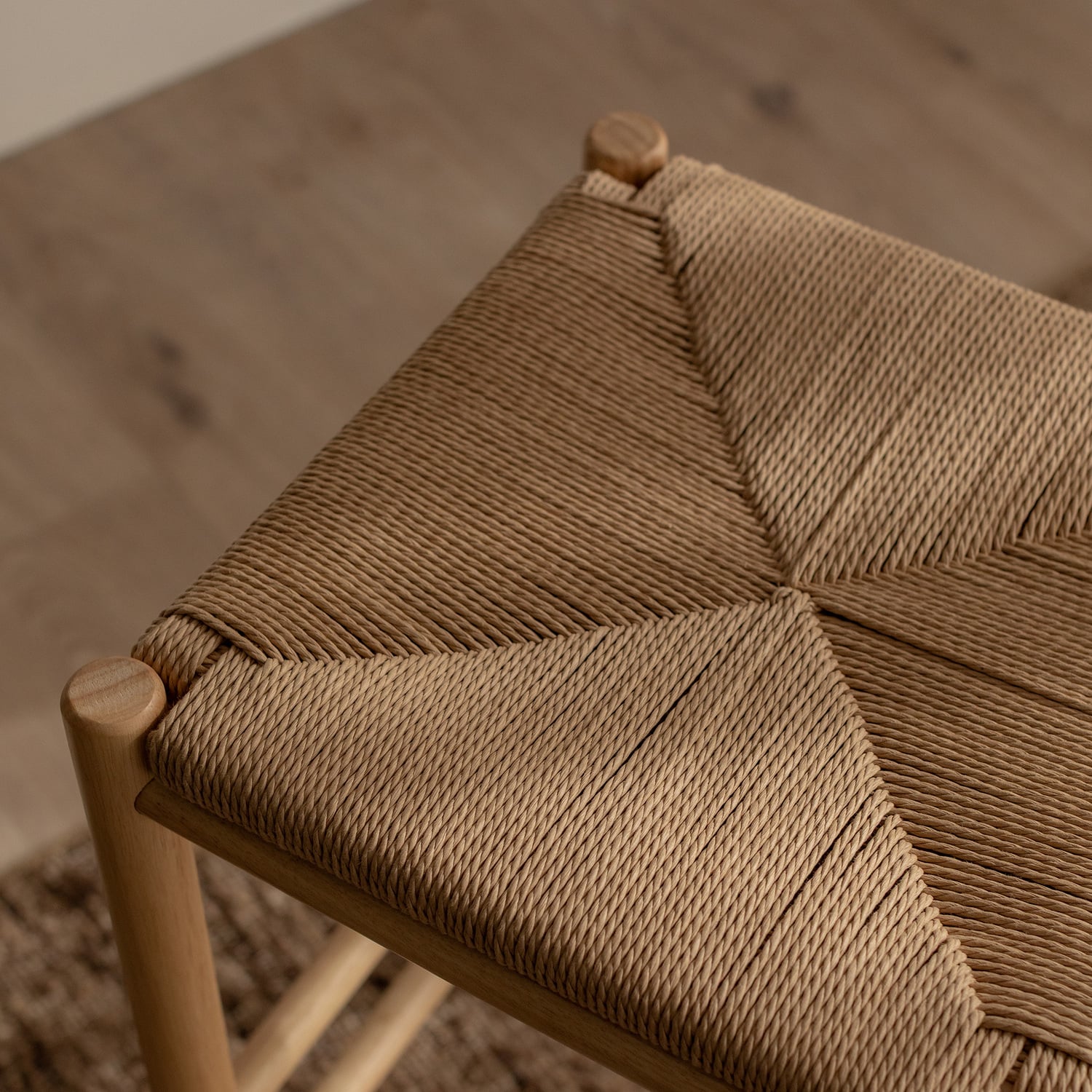 Zia Rubberwood Bar Stool