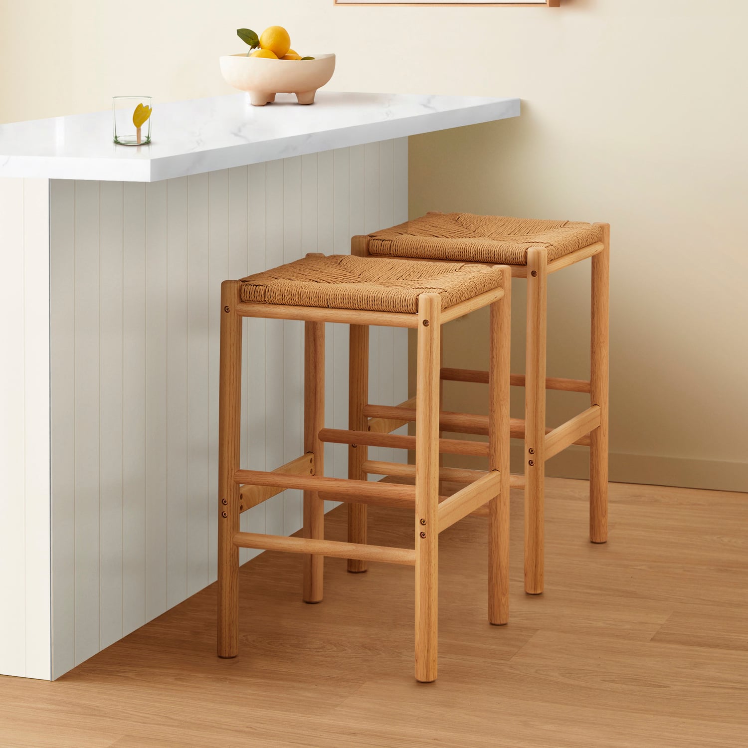 Zia Rubberwood Bar Stool