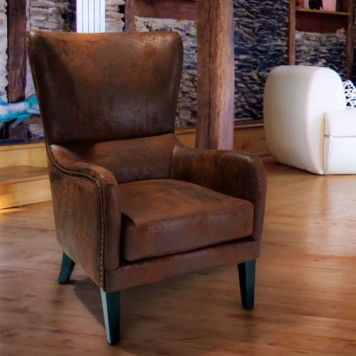 Rustic armchair hot sale