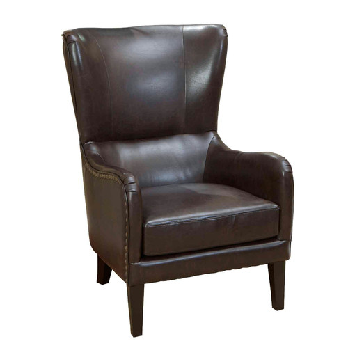 Salerno Leather High-Backed Armchair