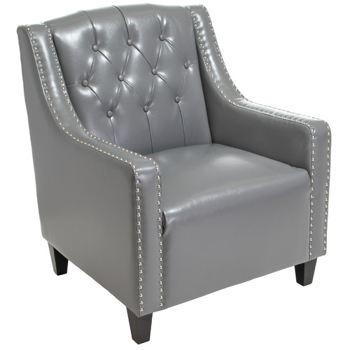 Coogee Leather Armchair & Footstool Set