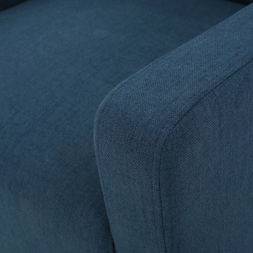 Dark Blue Canberra Fabric Armchair