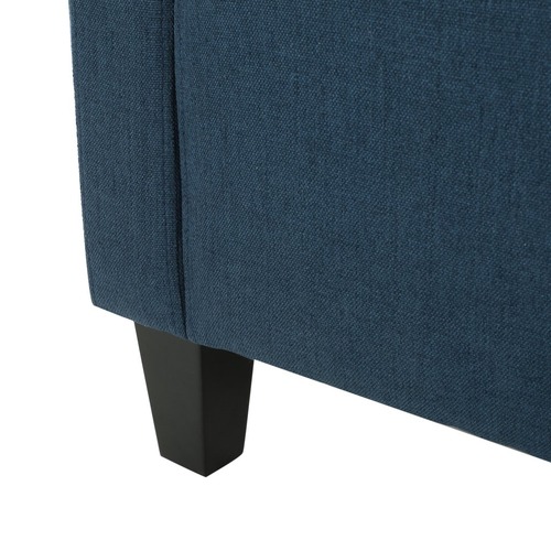 Dark Blue Canberra Fabric Armchair