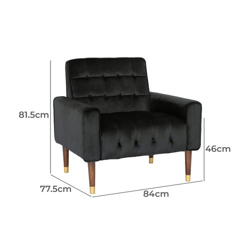 Bartos Velvet Armchair