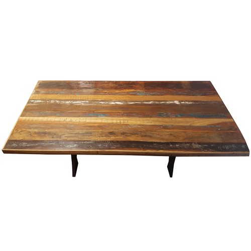 Industrial Reclaimed Wood Dining Table Temple & ster