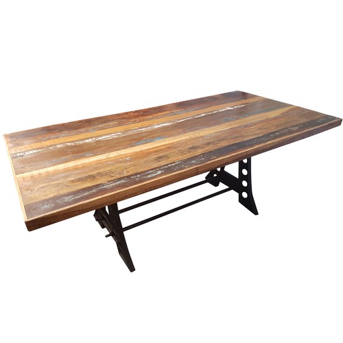 Industrial Reclaimed Wood Dining Table Temple & ster