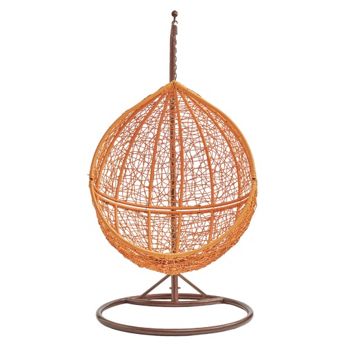 Light Brown Hanging Ball Chair Temple & ster