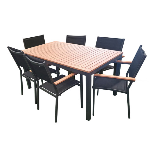 6 Seater Harlow Outdoor Dining Set Temple & Webster