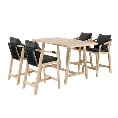 4 Seater Aria Bar Table & Chair Set