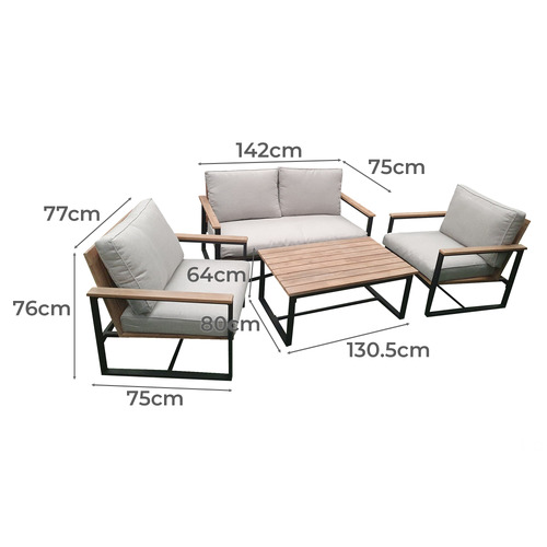 4 Seater Astra Outdoor Lounge Set