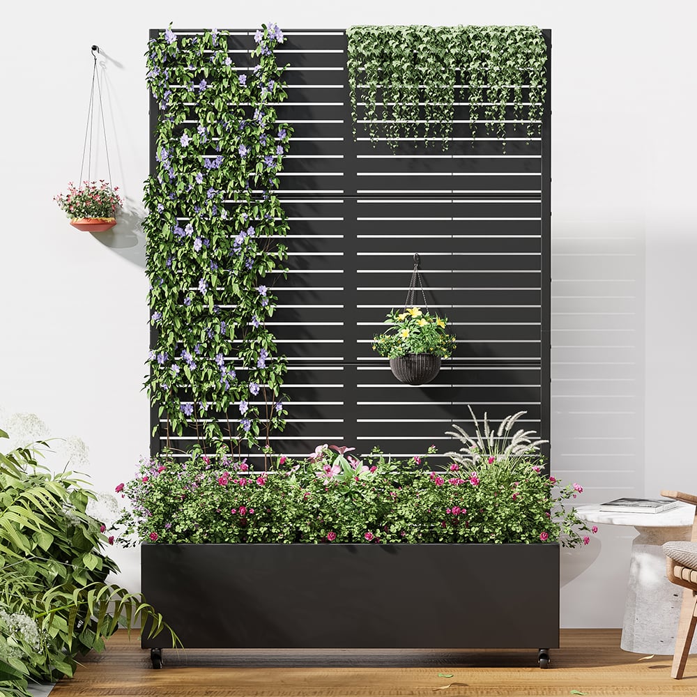 Sonnet Steel Trellis Planter