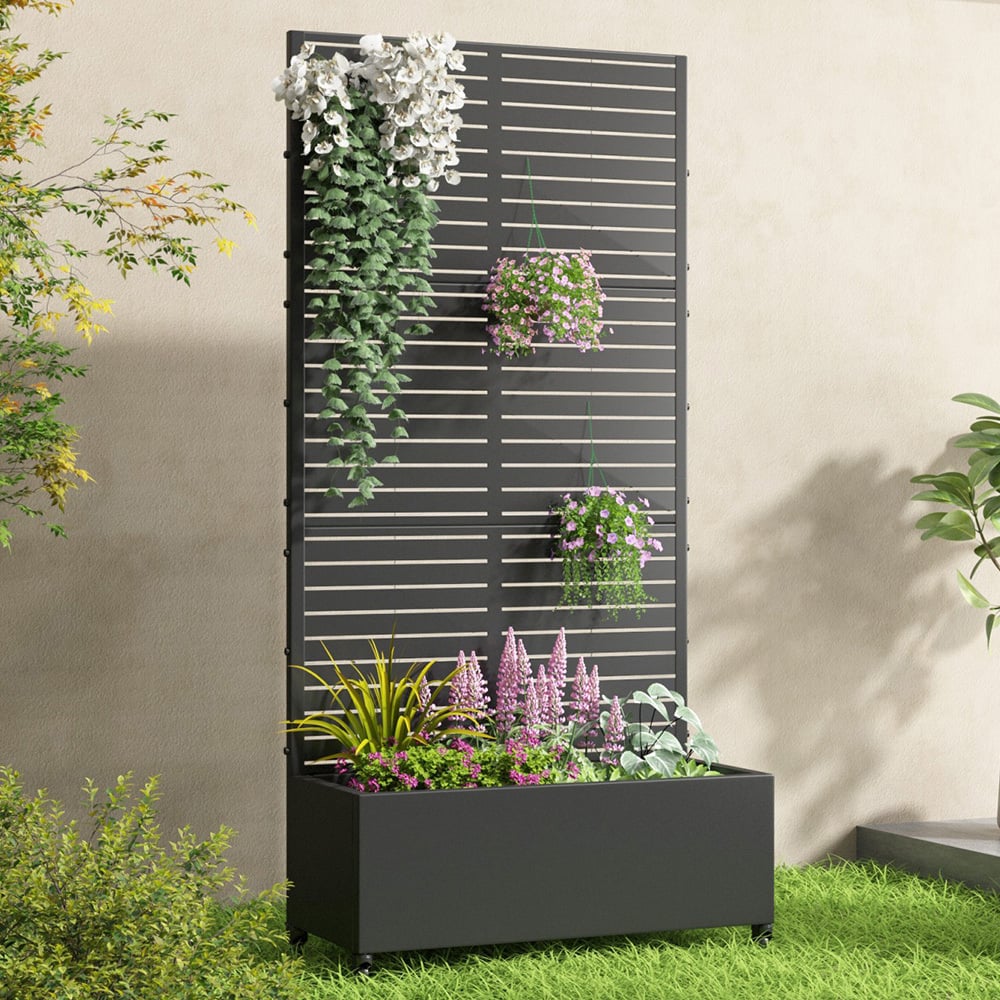 Tylan Steel Trellis Planter