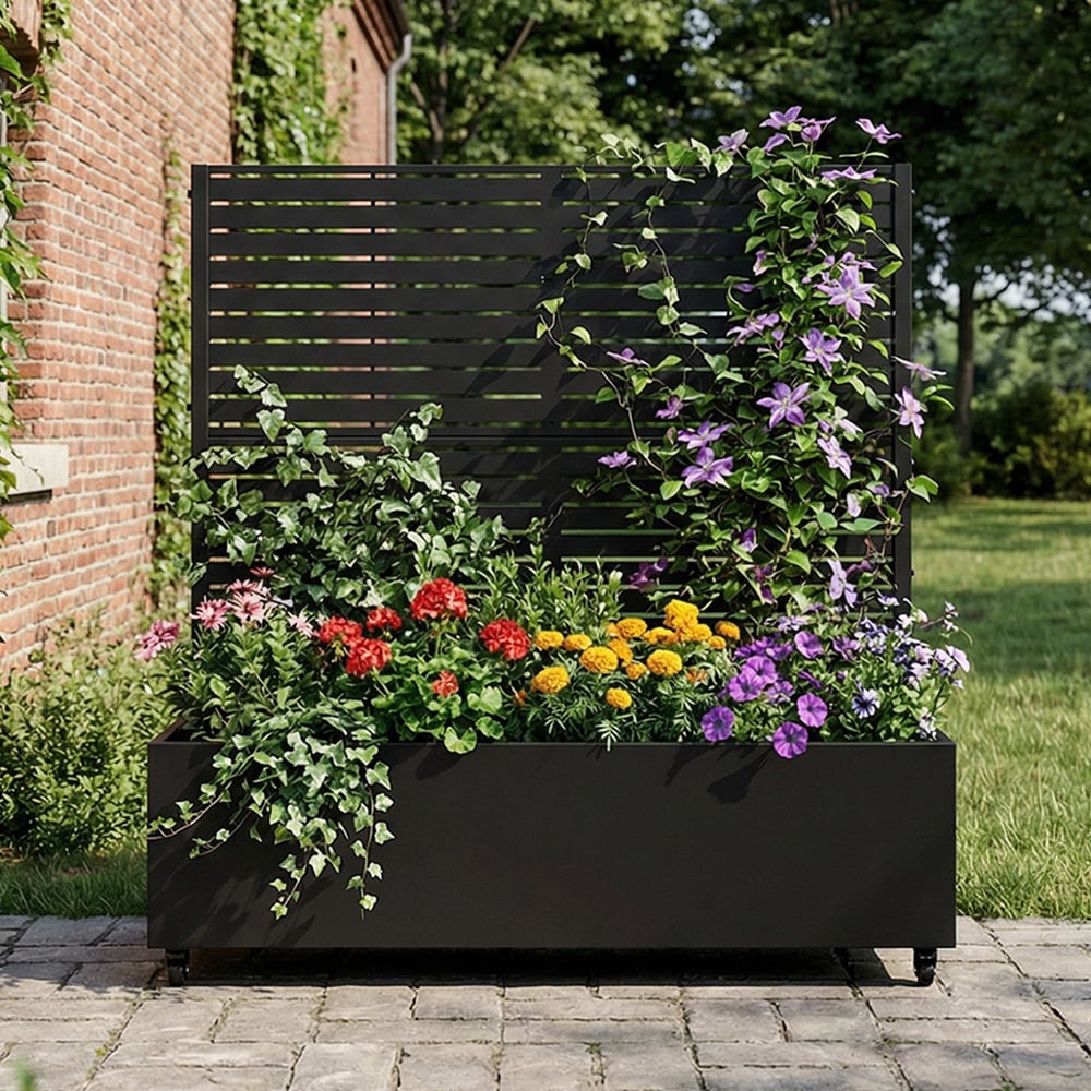 Tylan Steel Trellis Planter