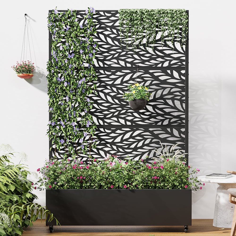 Cypress Steel Trellis Planter