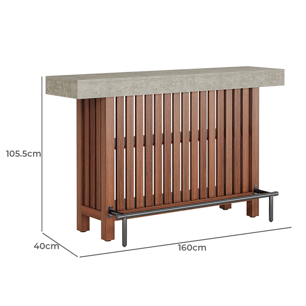 Sutton 2 Shelf Bar Table