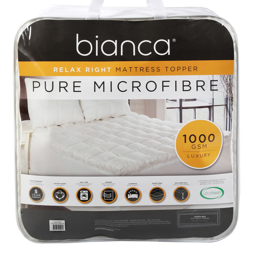 Relax Right 1000GSM Microfibre Mattress Topper