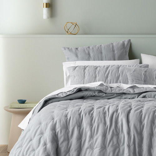 Silver Langston Cotton Comforter Set