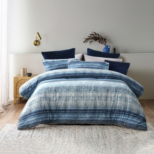 Bianca Amata Cotton Quilt Cover Set Temple & ster