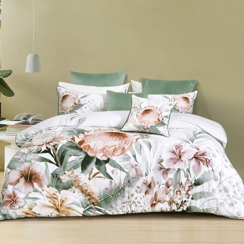 Bianca Sariya Cotton Sateen Quilt Cover Set | Temple & Webster