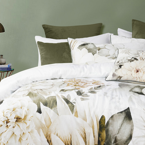 Bianca Giselle Cotton Sateen Quilt Cover Set Temple & ster