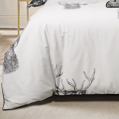 Taupe Alpine Stag Quilt Cover Set