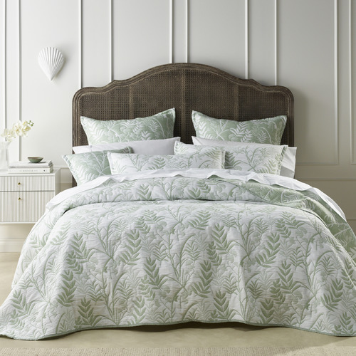 Bianca Sage Eden Bedspread Set | Temple & Webster