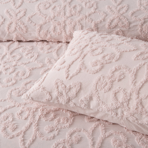 Blush Ella Cotton Chenille Bedspread Set
