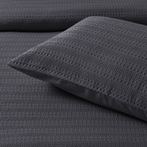 Charcoal Kahlani Cotton-Blend Quilt Cover Set