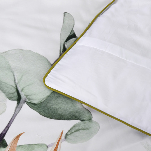 White Helensvale Cotton Sateen Quilt Cover Set