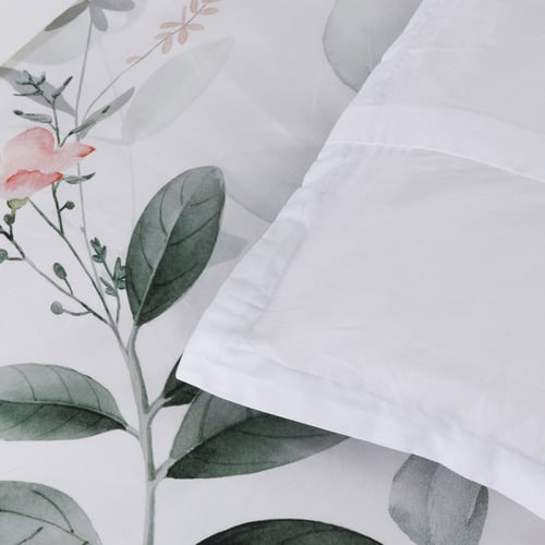 White Wellingrove Cotton Sateen Quilt Cover Set