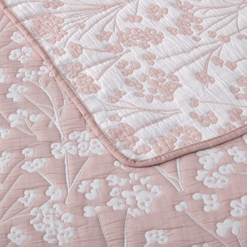Blush Myra Cotton-Blend Bedspread Set