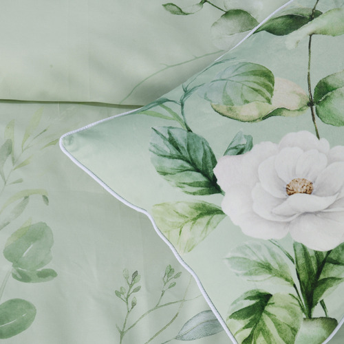 Sage Salisbury Cotton Sateen Quilt Cover Set