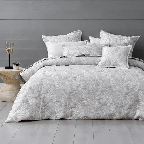 Ember Polycotton Jacquard Quilt Cover Set