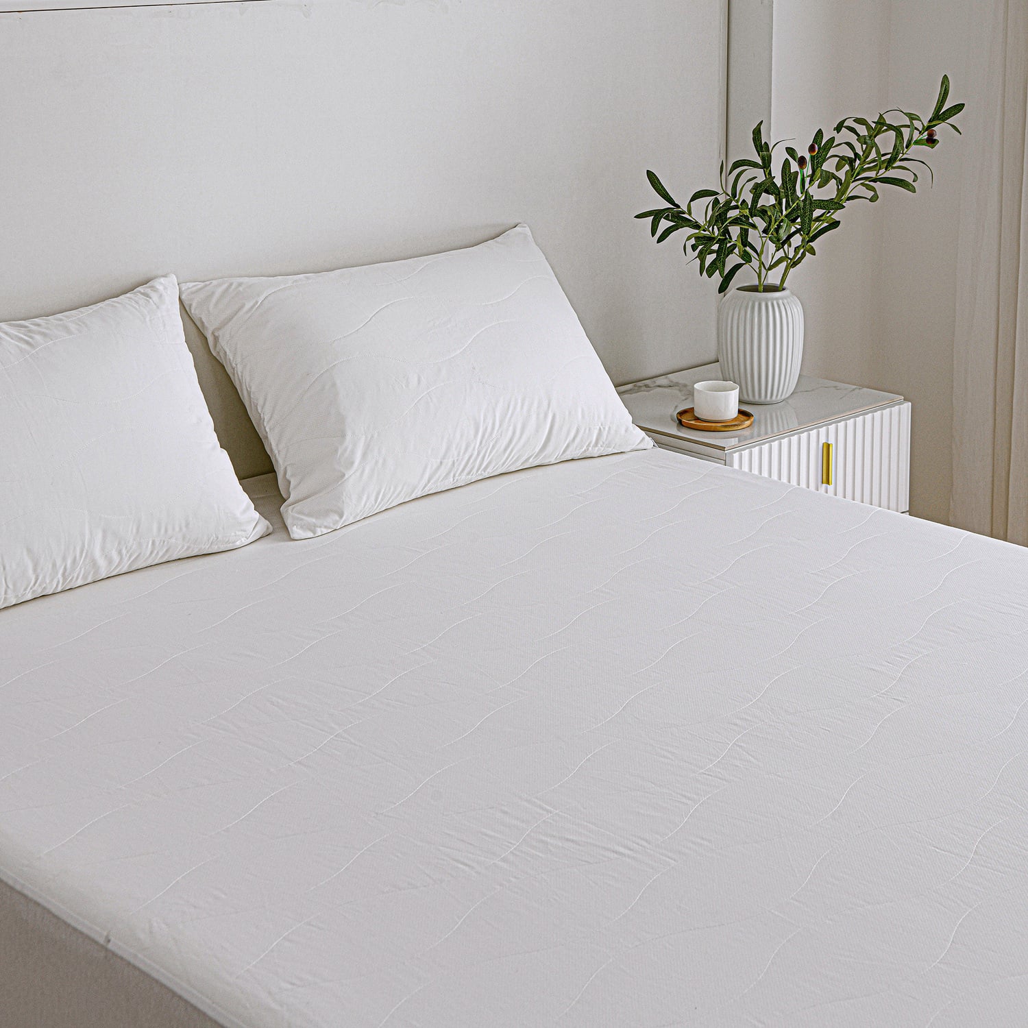 Cool Ease Cotton Percale & Bamboo Mattress Protector