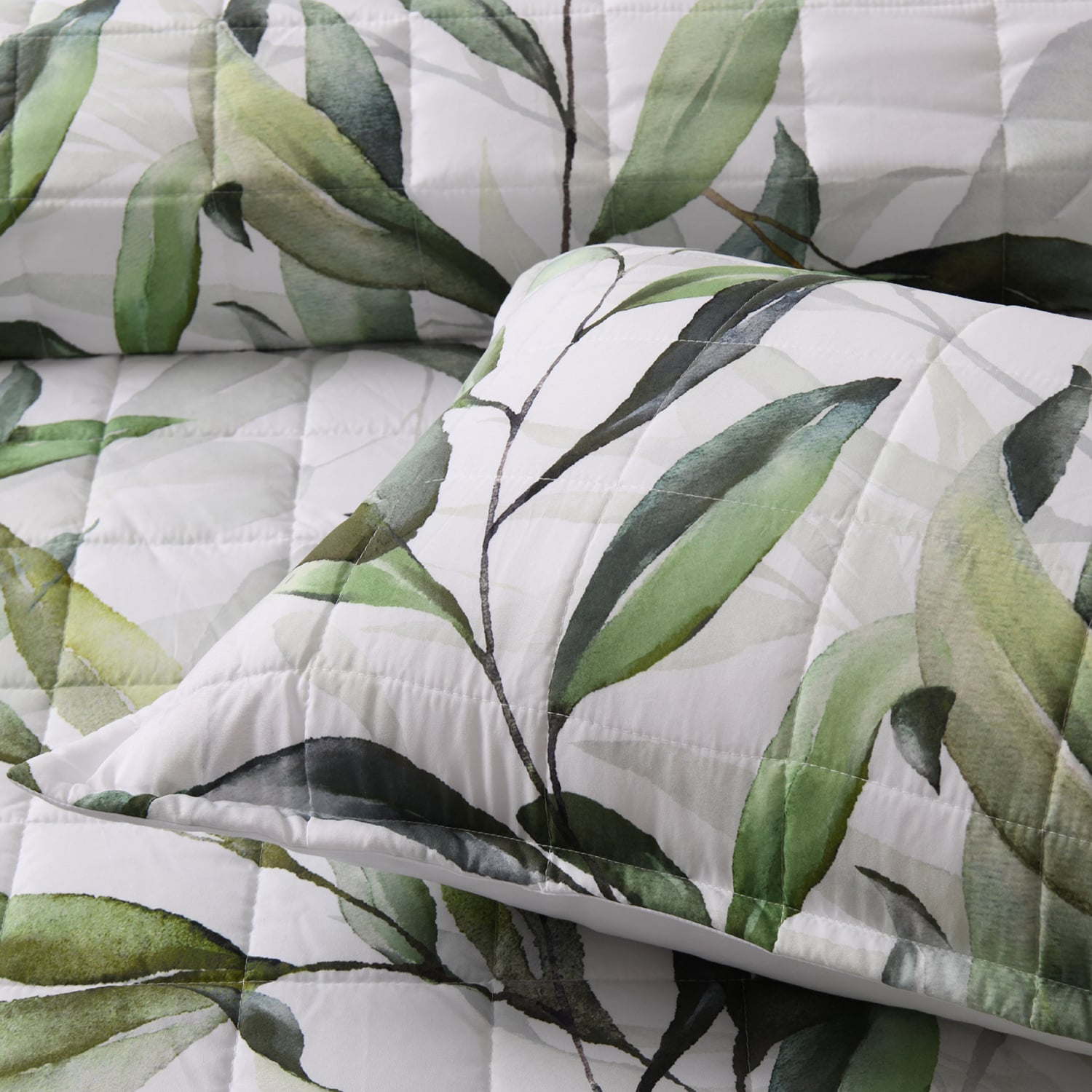 Forest Green Linden Coverlet Set
