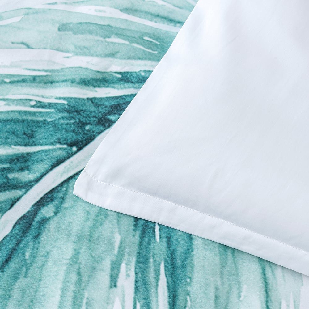 Turquoise Wynn Cotton Sateen  Quilt Cover Set