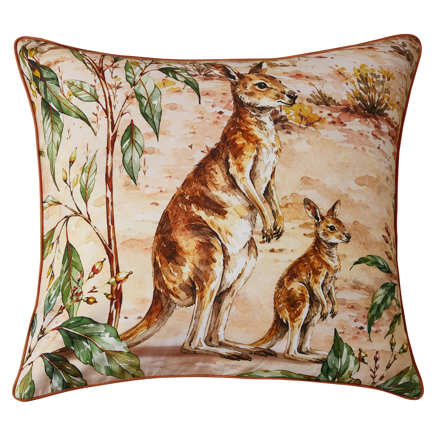 Natural Outback Velvet  Cushion