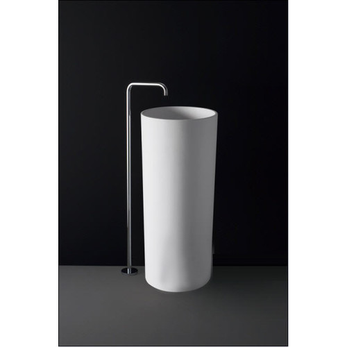 Vizzini Betto Pedesal Stone Basin 450mm x 450mm x 900mm
