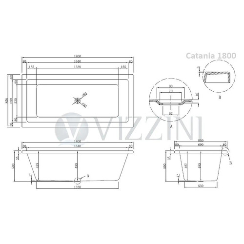 Catania Bath Tub