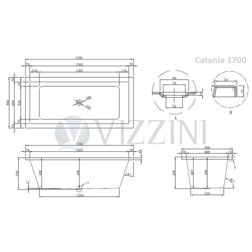 Catania Bath Tub