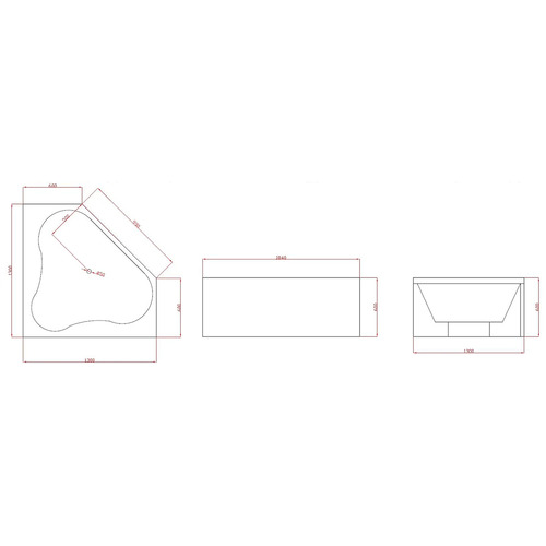 Clove Free Standing Corner Bath