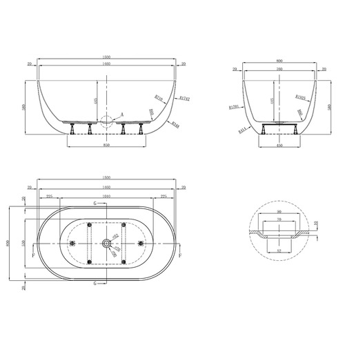 Amalfi Free Standing Bath