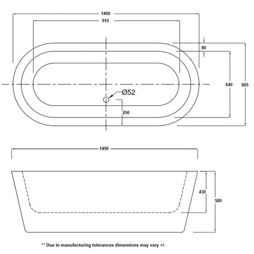 Enza Free Standing Bath