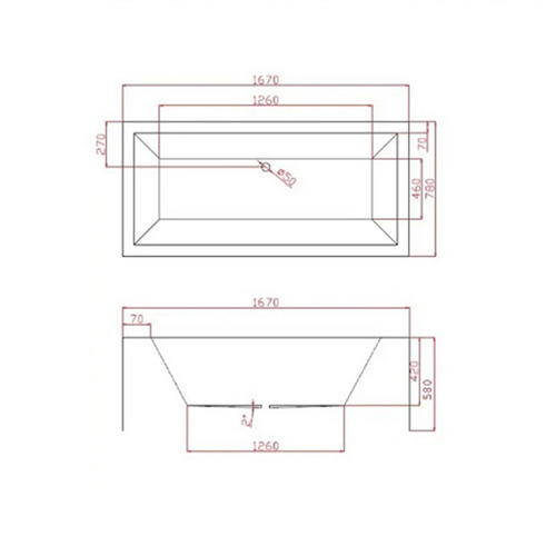 Rubic Free Standing Bath